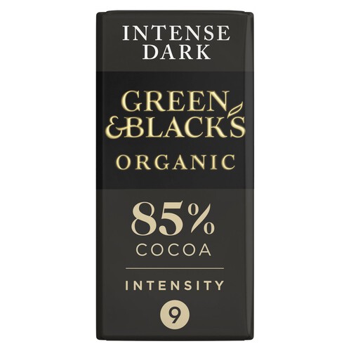 Green & Black's Organic 85% Dark Chocolate Bar 