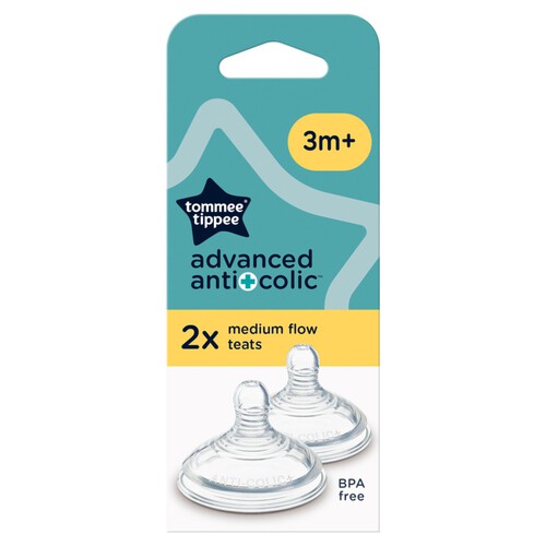 Tommee Tippee Advanced Anti-Colic Med Flow Teats