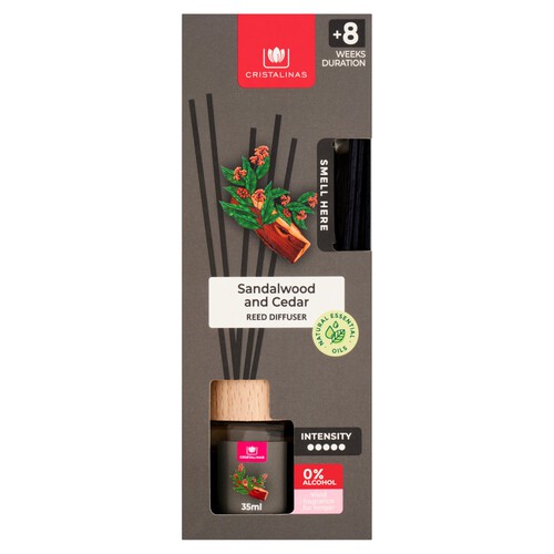 Cristalinas Sandalwood & Cedar Reed Diffuser 