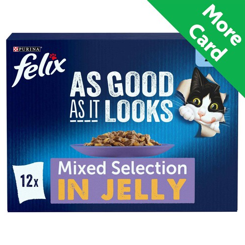 Felix As Good As It Looks Senior 7+ Mixed In Jelly Wet Cat Food 