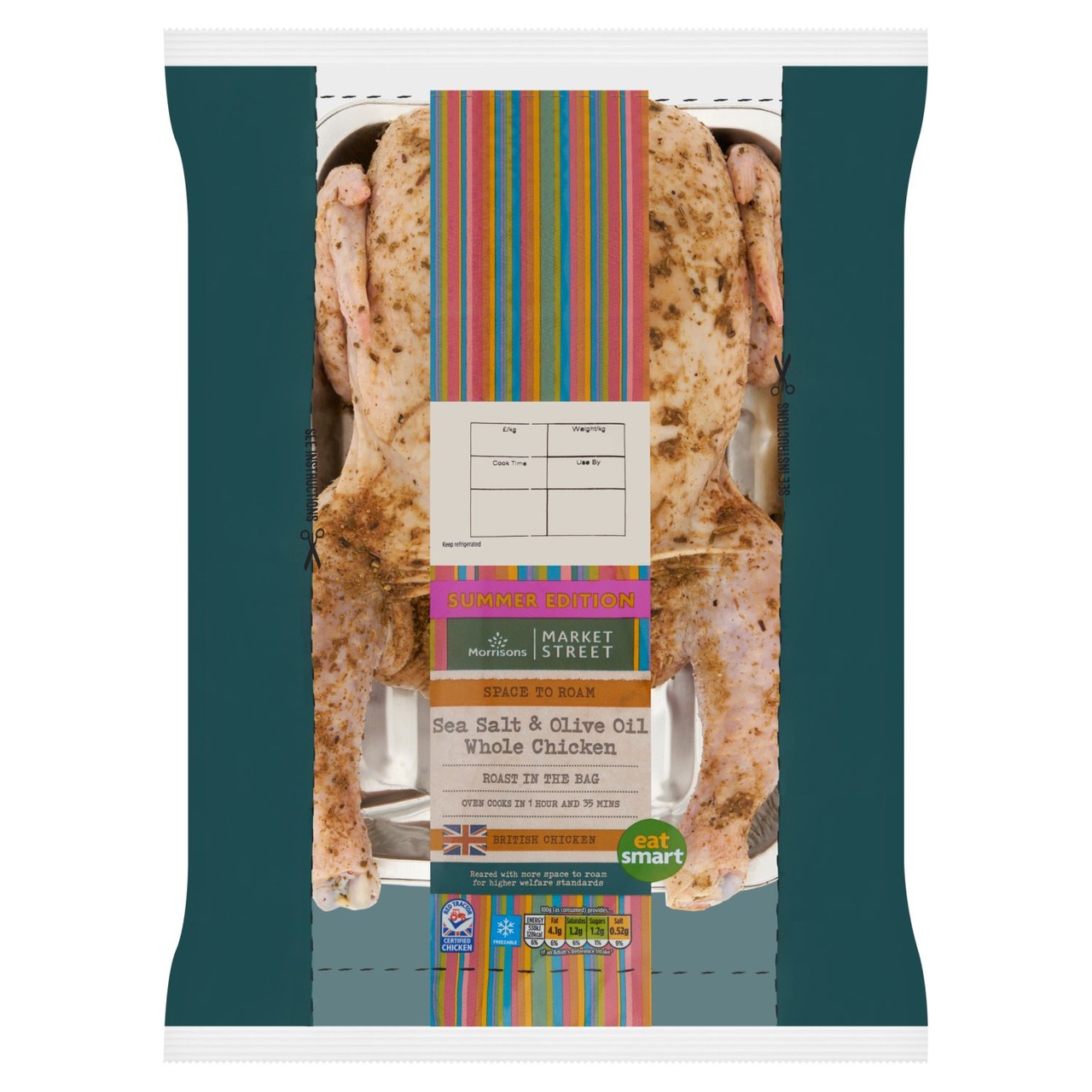 Morrisons Sea Salt & Olive Oil Roast In The Bag Chicken 1.6kg