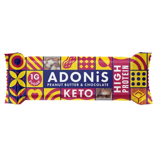 Adonis Peanut Butter & Cocoa High Protein Keto Bar 