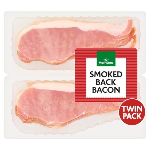 Morrisons Smoked Bacon Twin Pack 600g