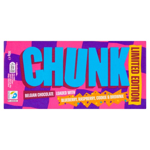 Chunk Belgian Chocolate with Blueberry Raspberry Cookie Brownie
