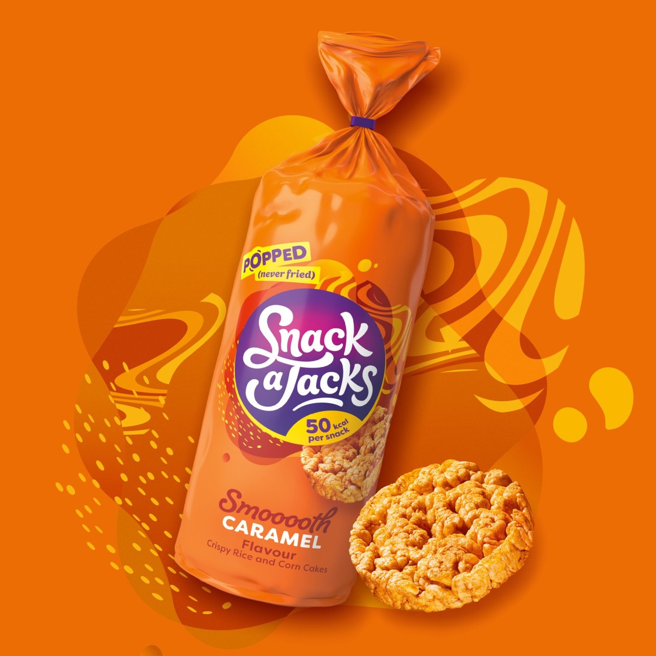 Snack A Jacks Jumbo Caramel Sharing Rice Cake Crisps Morrisons Online