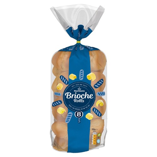 Morrisons Brioche Rolls With Butter 8 Pack