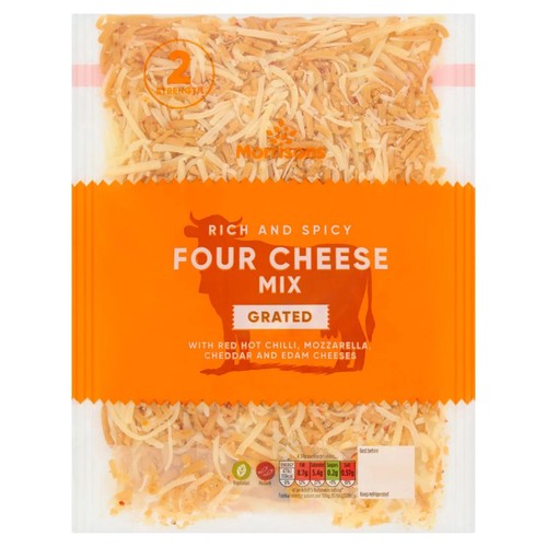 Morrisons Spicy Four Cheese Mix 250g