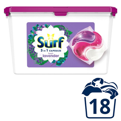 Surf  3-In-1 Fresh Lavender Washing Capsules 