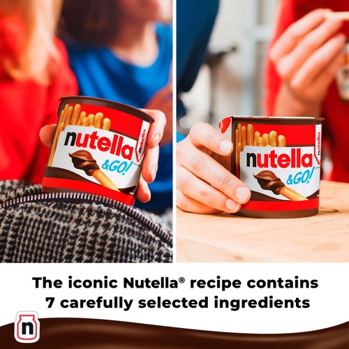 Nutella & Go! Hazelnut Chocolate Spread and Breadsticks Snack Pot