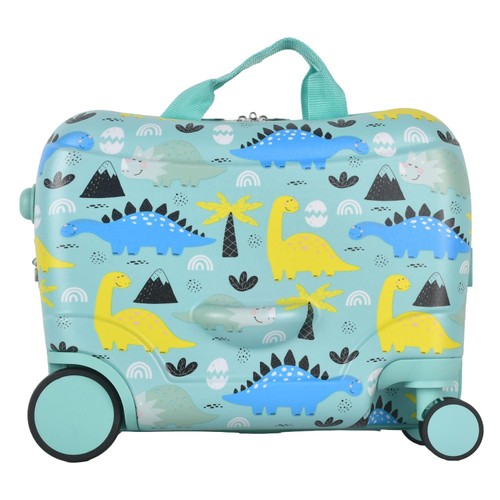 Kids Ride On Suitcase Dino/Blue