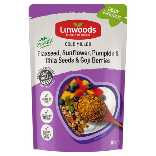 Linwoods Organic Flaxseed Sunflower Pumpkin & Chia Seeds & Goji Berries