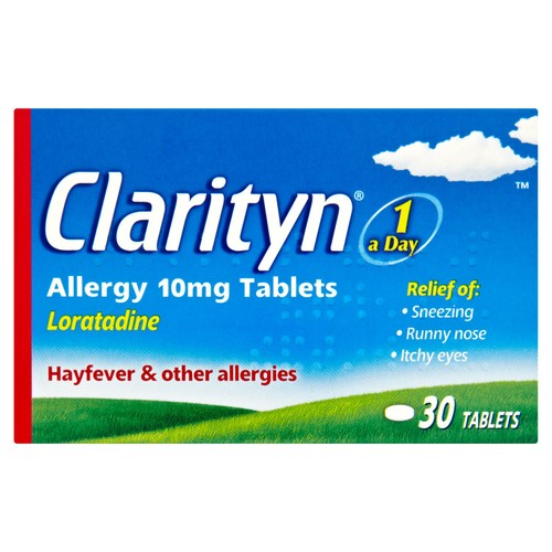 Clarityn Allergy Tablets 10mg Loratadine Allergy and Hayfever Relief