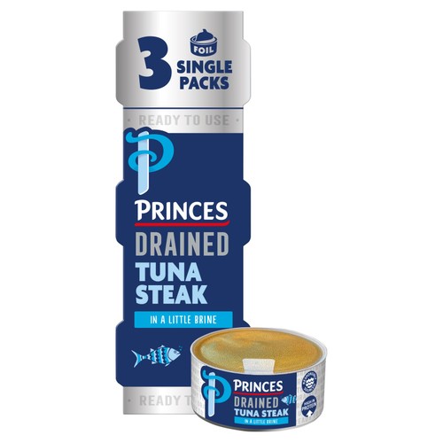 Princes Drained Tuna Steak in a Little Brine 3x60g