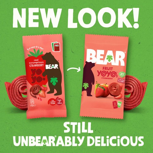 Bear Fruit Giant Strawberry & Mango Multipack