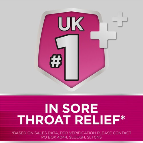 Strepsils Extra Medicated Sore Throat Lozenges Triple Action Cherry 