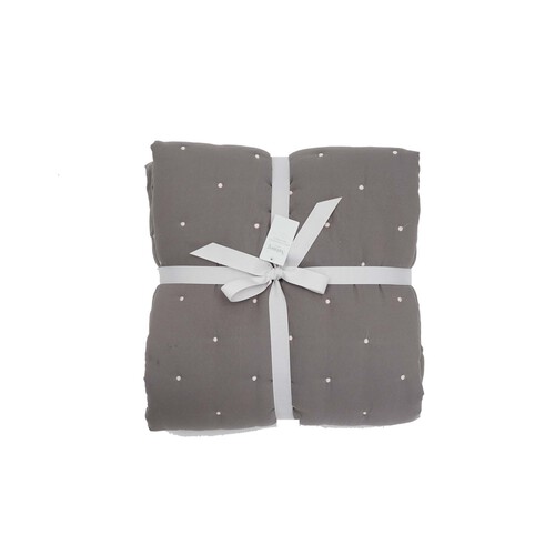 Nutmeg Home Grey Padded Bedspread