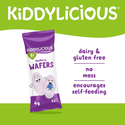 Kiddylicious Blueberry Maxi Wafers Baby Snacks