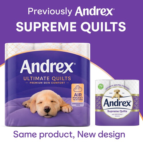 Andrex Ultimate Quilts Toilet Tissue 4 Rolls