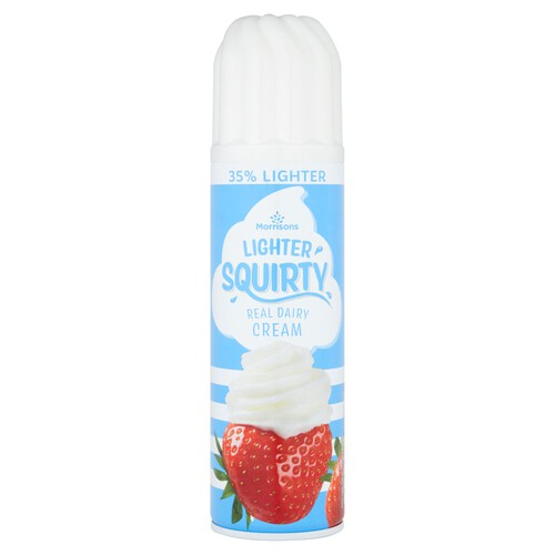 Morrisons Lighter Real Dairy Squirty Cream