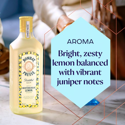 Bombay Citron Presse Mediterranean Lemon Distilled Gin (37.5%)   70cl