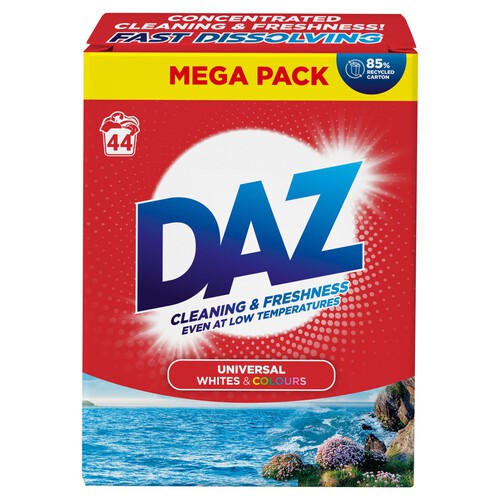 Daz Washing Powder For Whites & Colours 44 Washes 