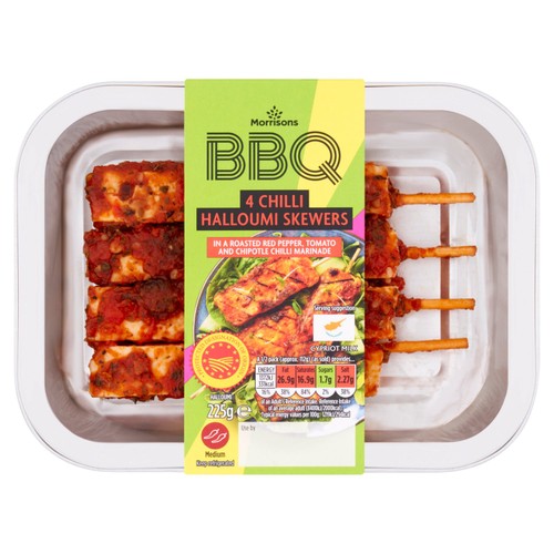 Morrisons Chilli Halloumi Skewers 225g