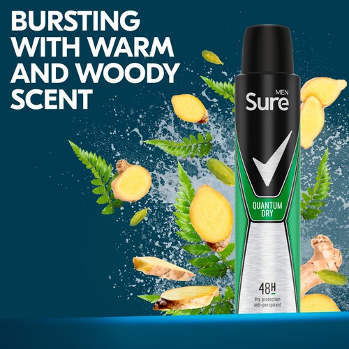 Sure Men Antiperspirant Deodorant Quantum Dry Aerosol