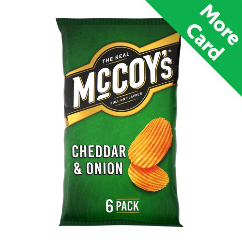 McCoy's Cheddar & Onion Multipack Crisps 6 Pack