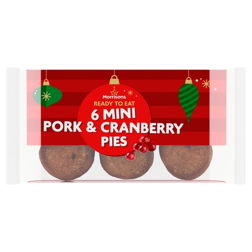 Morrisons 6 Mini Pork & Cranberry Pies