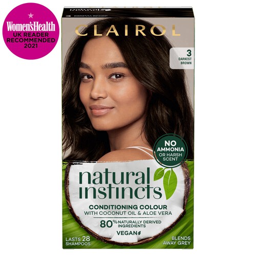 Clairol Natural Instincts 3 Brown Black