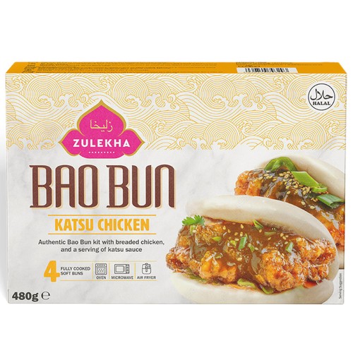 Zulekha Halal Katsu Chicken Bao Buns 480g
