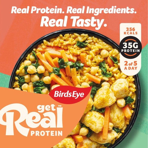 Birds Eye Get Real Protein Moroccan Style Chicken Rice Bowl 