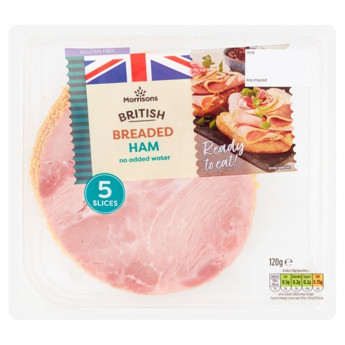 Morrisons british breaded ham
