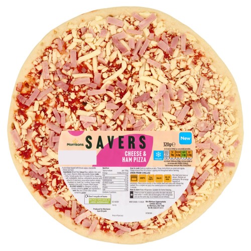 Morrisons Savers 10"  Cheese & Ham Pizza 320g
