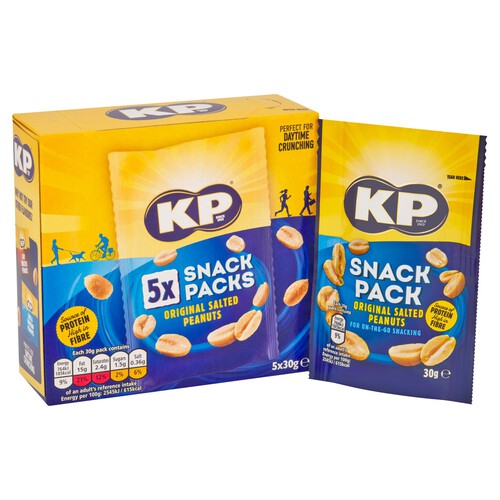 KP Salted Peanuts 5 x Snack Packs