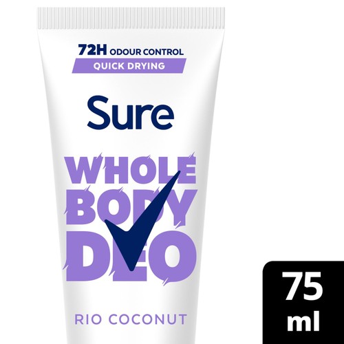 Sure Women Rio Coconut 72H Whole Body Deodorant Cream 