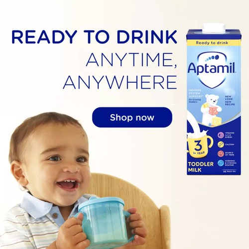 Aptamil 3 Toddler Baby Milk Formula Liquid Ready to Feed 1-3 Years   200ml