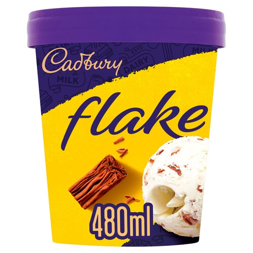 Cadbury Flake Ice Cream Tub