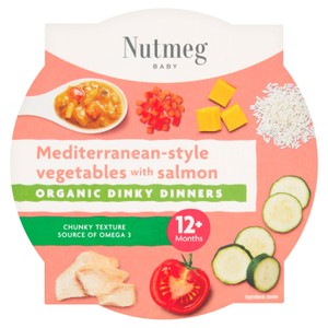 Nutmeg Baby Organic Mediterranean Style Vegetables With Salmon 12+ Months
