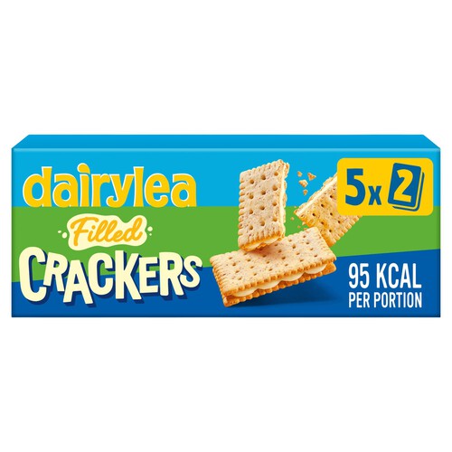 Dairylea Filled Cheese Crackers Snacks 5 Pack