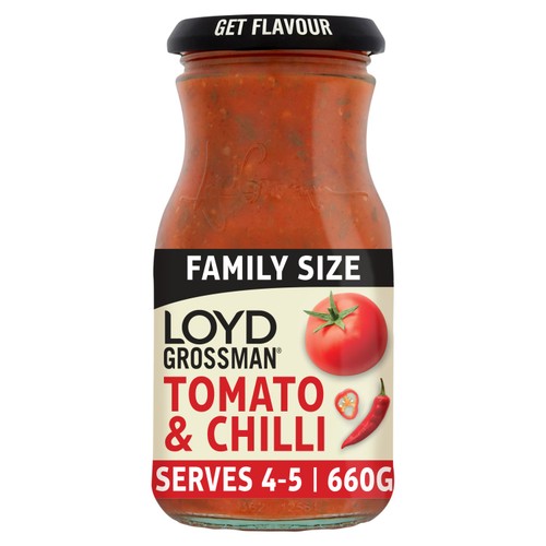 Loyd Grossman Tomato & Chilli Pasta Sauce 660g