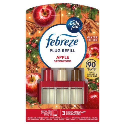 Febreze 3Volution Air Freshener Plug In Refill Apple Satinwood 20ML
