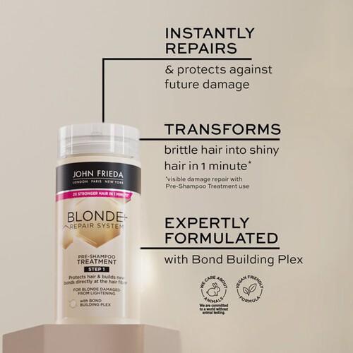 John Frieda Blonde+ Repair System Bond Pre Shampoo Treatment 