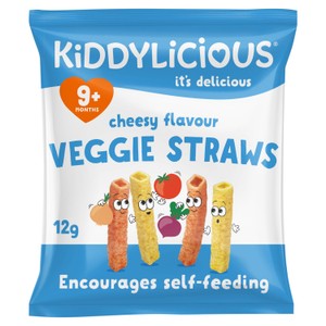Kiddylicious Sour Cream & Chive Flavoured Veggie Straws Baby Snacks