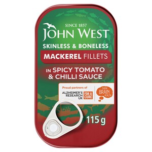 John West Mackerel Fillets In Spicy Tomato & Chilli Sauce | Morrisons