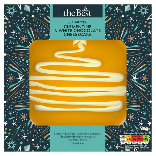 Morrisons The Best All Butter Clementine & White Chocolate Cheesecake 