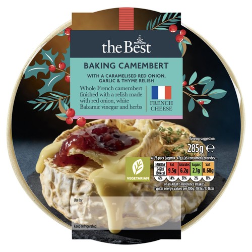 Morrisons The Best Camembert With Caramelised Onion Garlic Thyme 285g