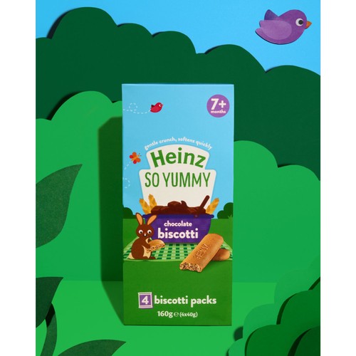 Heinz Chocolate Biscotti Multipack Baby Food Snacks