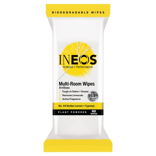 Ineos Anti-Bacterial Multi Room Wipes Sicilian Lemon & Cypress 