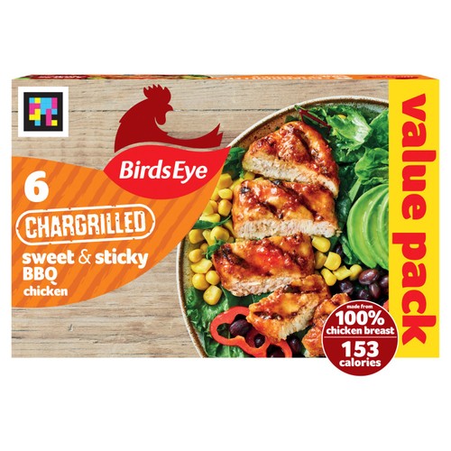 Birds Eye 6 Sweet & Sticky BBQ Chicken Breast Steaks 522g